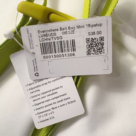 NWT Lululemon Everywhere Belt Bag Neon Green - Picture 8 of 8